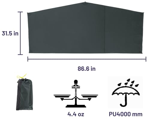 LANSHAN Ultralight Tent 3-Season Backpacking Tent for 1-Person or 2-Person Camping, Trekking, Kayaking, Climbing, Hiking - color: Footprint for 1 Person
