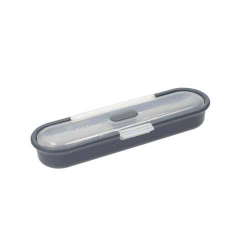 Built Travel Cutlery Set in Case, 18/8 Stainless Steel Spoon, Knife and Fork, 20 x 6 x 3cm, Silver