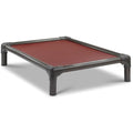 Kuranda Chewproof Elevated Dog Bed - Walnut PVC - 25" x 18" - Heavy Duty Vinyl - Burgundy - color: Burgundy, size: 25" x 18" - Walnut PVC