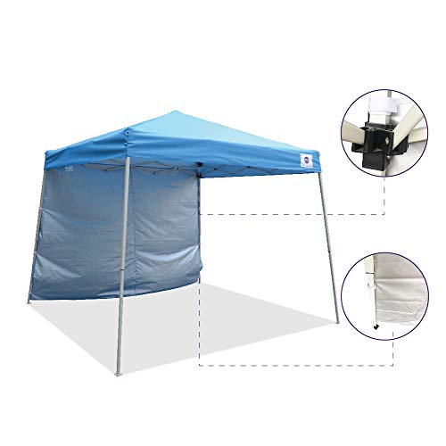 Impact Canopy 283010003 Slant Leg Canopy, Blue-One Sidewall - color: Blue, style: One Sidewall