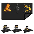 70x40 Inch Large Under Grill Mats for Outdoor Grill, Double-Sided Fireproof Oil-Proof BBQ Mat, Protector Mat for Deck, Patio and Lawn - size: 70"L x 40"W