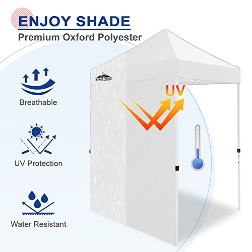 EAGLE PEAK Canopy Sidewall for 5x5 Pop Up Canopy Frame, Single Side Wall Panel Only (Fits 5x5 Straight Leg Frame, Canopy Top or Frame NOT Included), White - color: White
