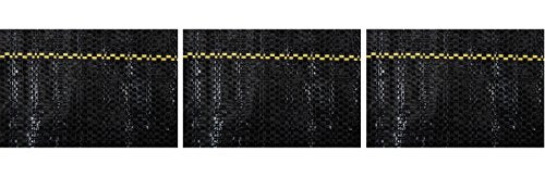 Dewitt 3-Pack Sunbelt Weed Barrier Fabric 3.2 oz, 3 x 300 Feet – Heavy-Duty Ground Cover Mat for Greenhouse Floors, Garden Rows, Raised Beds, Yard Gardening, and Outdoor Landscape Protection - size: 3 Pack, style: 3' W x 300'