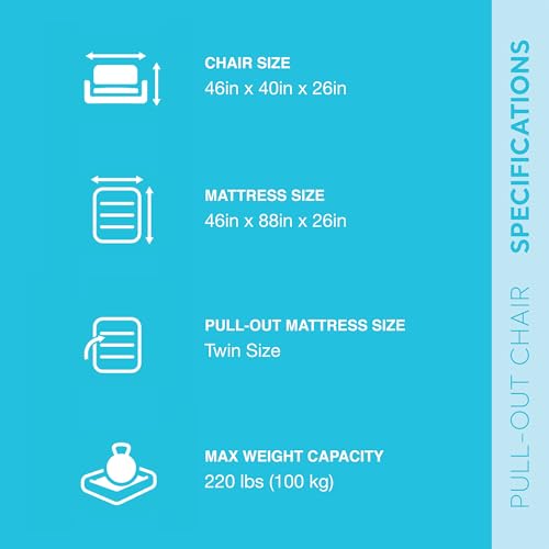 Intex 2 in 1 Inflatable Pull Out Sofa Chair and Twin Air Bed Mattress with Cup Holders for Indoor and Outdoor Use for Adults (3 Pack), Charcoal