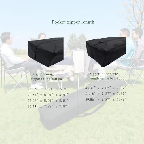 Heavy Duty Large Duffel Bag - XL Multi-Scene Organizer for Canopy Tents, Hammock Covers, Grill Tools & Folding Chairs with MOLLE Straps & Reinforced Zippers (51''(L) x7.87''(W) x7.87''(H)) - size: 51''(L)x7.87''(W)x7.87''(H)