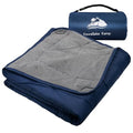 Large Outdoor Waterproof Blanket Extra Thick Fleece Stadium Blanket for Camping, Car, Pet, Picnics - Windproof, Wearable, Machine Washable 80" x 58" (Dark Blue) - color: Dark Blue