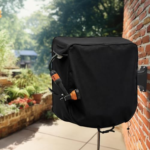 420D Garden Hose Reel Cover, All-Season Protection Cover, Precision Size for 18" to 36" Reels, for Garden, Yard, and Commercial Use