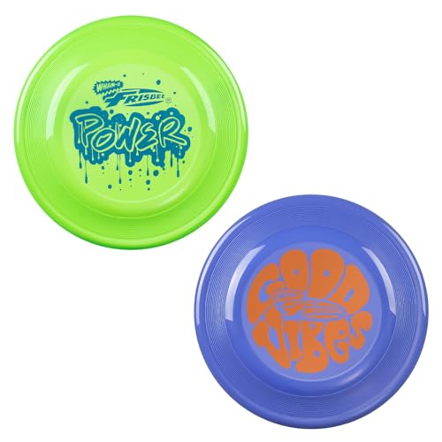 Frisbee Fastback Outdoor Flying Disc for Kids, 9.35 Inch Lightweight Sports Disc, Dog-friendly, for Beach Lawn Backyard Games and Family Fun - 100g - color: Green+Blue