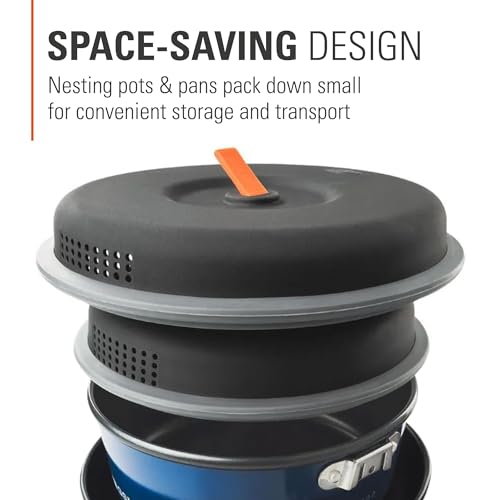 GSI Outdoors Bugaboo Base Camper, High-Efficiency Cookset – Ceramic Non-Stick Coated - size: Small