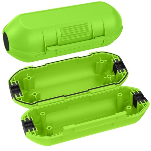 2 Pack Extension Cord Cover Outdoor, IP54, Connection Box to Protect Outdoor Outlet, Plug, Christmas Holiday Decoration Light, Green - color: Green