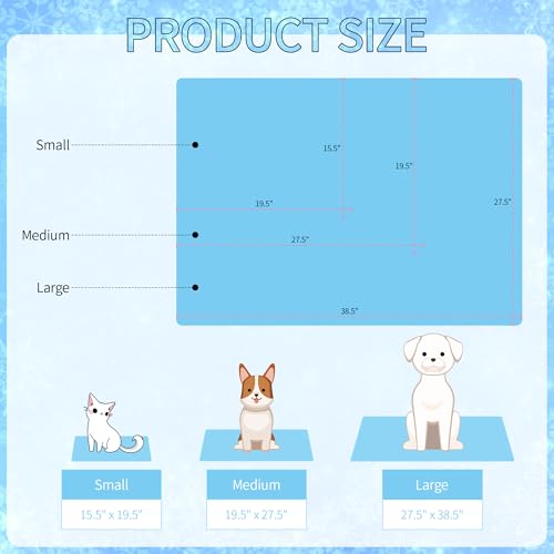NACOCO Summer Pet Cooling Mat - Cat Dog Cushion Pad Sleeping Cool Castle Comfortable Soft for Pets Kids and Adults (Blue Castle, S) - color: Blue Castle, size: S: 15.5'' x 19.5''