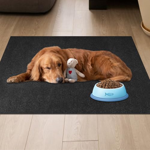 Dog Playpen Mat, Dog Crate Pad Liner for Kennel Training Under Pet Cage Mat Absorbs Waterproof Non-Slip Reusable Puppy Pad to Protect Floors, 24"x 36" - size: 24"x 36"