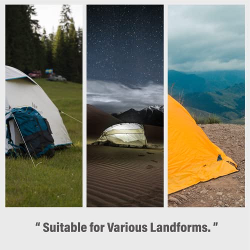 Tent Stakes 6-PCS - Camping Essentials for Tent Camper. Stainless Steel Heavy Duty Ground Stakes, Light Weight Camping Essentials, 11 inch 2.47 oz, Tent Accessories by LI JIU® - size: 11 Inch 6 Pcs