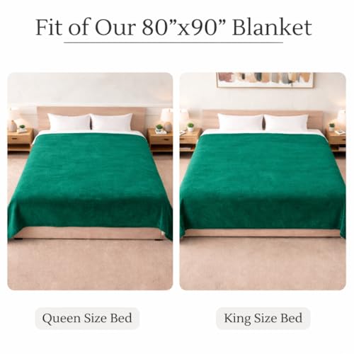 Waterproof Blanket for Bed Intimacy (90"x 80" King Size) Reversible Fleece | Sherpa, Love Blanket, Water Proof TPU Stain Proof Couch Furniture Mattress Winter Large Dog Bed Cover - Green - color: Green, size: 90 x 80 inch