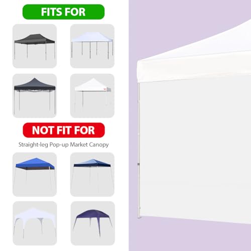 Tradesparker 10x10 Pop Up Canopy Wall with Zipper, 86 inch Height Instant Canopy SunWall Tent Sidewalls for 10x10 Pop Up Tent,1 Pack Sidewall Only,NavyBlue - color: Navyblue, size: 10FT*1