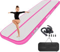 Air Tumble Track Mat 6.6ft 10ft 13ft 16ft 20ft Inflatable Gymnastics Tumbling Mat with Air Pump for Kids Adults, 4/8 inch Thick Gymnastic Mats for Home Use Gym Outdoor Cheerleading Training - size: 13FTx3.3FTx4IN