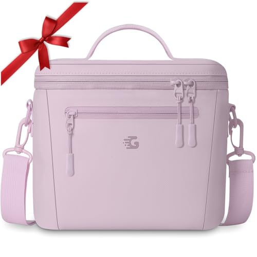 GLORIEROO Insulated Lunch Box Bag Women Girls - Waterproof Leakproof Lightweight Reusable Cooler for School Work Picnic - Back to School - color: Purple, size: Small 8L
