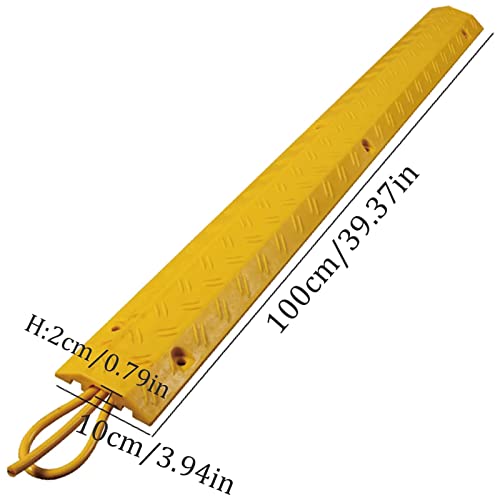 Cable Ramp Protective Cover,Cable Cover,Indoor Cable Protector Floor Cord Cover Cord Protector Single Channel Hose and Cord Protection for Outdoor and Indoor Use,100x10x2 cm~2 - size: 100x10x2 cm~2