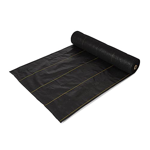 Dewitt 4-Pack Pro-5 Weed Barrier Fabric 5 oz, 5 x 250 Feet – Heavy-Duty Woven Landscape Ground Cover Mat for Raised Garden Bed, Greenhouse Gardening, Outdoor Landscaping, and Commercial Planting - size: 4 Pack, style: 5' x 250'