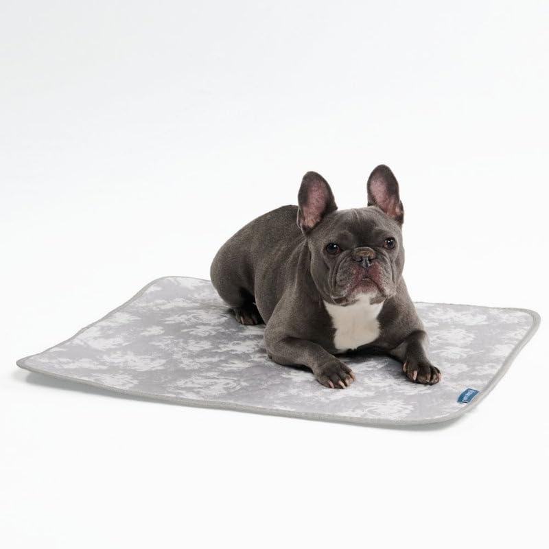 Spark Paws Cooling Mat for Dogs - Self Cooling Dog Mat & Pet Cooling Pad for Large, Medium & Small Dogs - Non-Toxic, Non-Gel Washable Cooling Bed - Cloud Grey - Size M - color: 03 - Cloud Grey, size: Medium