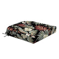 Arden Foam Outdoor Round Back Seat Cushion Kit, 20 x 19, Made with ProFoam, Rain-Proof, Fade Resistant, Simone Black Tropical - color: Simone Black Tropical, style: 20 x 19 Foam Rounded Back Seat Cushion