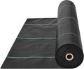 VEVOR Weed Barrier Fabric, Heavy Duty 4x100FT 5.8oz Woven Landscape Fabric, Garden Fabric Weed Barrier, Weed Control Fabric Ground Cover, Geotextile Fabric for Landscaping, Weed Block Gardening Mat - size: 4FT*100FT-5.8OZ, style: Woven