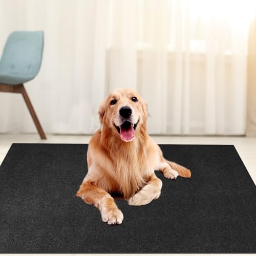 Dog Playpen Mat, Dog Crate Pad Liner for Kennel Training Under Pet Cage Mat Absorbs Waterproof Non-Slip Reusable Puppy Pad to Protect Floors, 29"×48" - size: 29"×48"