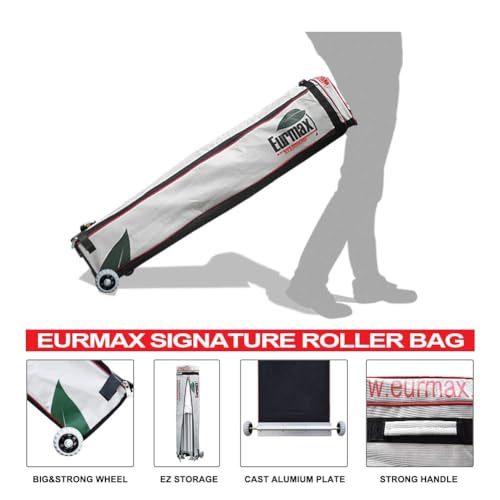 Eurmax USA 10x20ft Pop Up Canopy, Commercial Instant Tent for Outdoor Events, Patented No-Tip Rolling Storage Bag with 6 Sandbags,UV & Water Resistant,Heavy Duty Portable Shelter Gazebo,Red - color: Red, size: 10x20