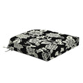 Arden Foam Outdoor Round Back Seat Cushion Kit, 20 x 19, Made with ProFoam, Rain-Proof, Fade Resistant, Ashland Black Jacobean - color: Ashland Black Jacobean, style: 20 x 19 Foam Rounded Back Seat Cushion