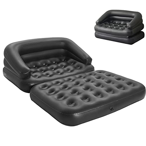 DIMAR GARDEN Inflatable Couch Blow Up Mattress,Outdoor Air Sofa Bed for Camping, Full Size - size: Full