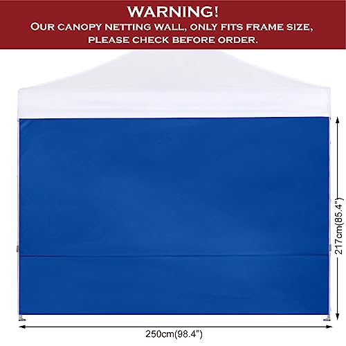 COOSHADE Instant Canopy SunWall 8x8 Canopy SideWall for Pop up Canopy Tent, 1 Pack Sidewall Only, Blue - color: Blue, size: 8x8-Standard