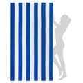 WILFA Extra Large Beach Towel - Oversized Mircofiber Beach Towel 40'' x 70'', XL Striped Lightweight Pool Towel, Big Cabana Swim Travel Towel for Adults Mens Women,Navy Blue - color: Navy Blue