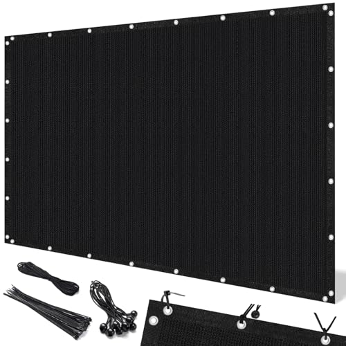 Artpuch Pergola Shade Cover with Grommets 6x10 FT 90% UV Block Outdoor Sun Shade Cloth Privacy Screen for Patio (Customized Available) Black - color: Black, size: 0 6' x 1 0'