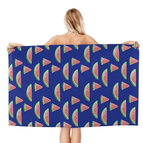 Cute Watermelon Beach Towel for Women/Adults, Personalized Microfiber Beach Towels Bulk, Quick Dry Beach Towel for Pool, Lightweight Bath Towels Oversized Clearance 30"x 60" - color: Watermelon1, size: 30"x 60"