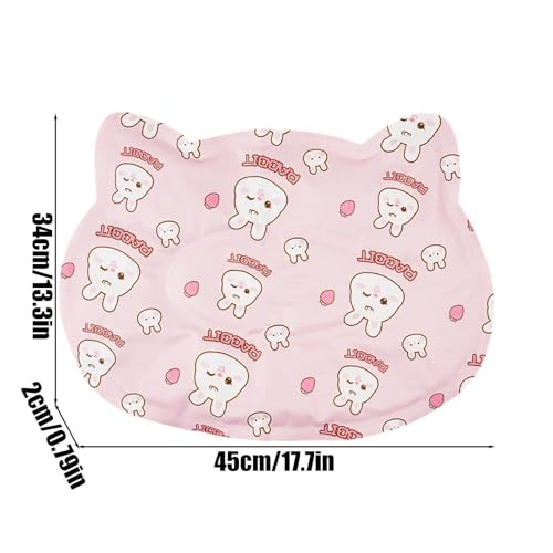 Cat Cooling Mat, Adorable Animal Patterns, 45x34x2cm, Cool Pet Pad, Self-Cooling Pressure Activated Mat, Adorable Heat Relief, for Living Room Bedroom Windowsill Road Trip Vacation - color: ra-bbit