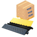 Kable Kontrol Atlas Heavy Duty Cable Protector Ramp - 2 Channel Bulk Wholesale Pallet - 10 Pcs - 35” Long Black & Yellow – 32000 Lbs Capacity - Rubber Speed Bump Wire Protector Cord Cover – CP9985 - size: 2 Channel - XL - 10 Units