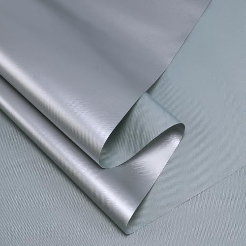 3Yard (60"×108") Marine Waterproof Fabric - Outdoor UV-Resistant Lightweight Durable Ripstop Material, UPF50+ Sun-Protection Blackout for Tarp Tent Camping Canopy, Silver - color: Silver, size: 3 Yard