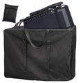 Large Outside Folding Chair Storage Bag with Zipper Handles and adjustable straps, 600D Folding Chair Carry Bag for Zero Gravity Chair Cover, Portable Folding Lounge Chair Carrying Bags (Black) - color: Black - 1 Pack