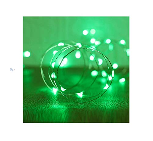XINKAITE Waterproof LED Fairy String Lights - Starry DIY Decoration for Indoor & Outdoor Parties, Christmas, Holidays (10FT/3Meters, Green) - color: Green, size: 10ft