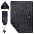 iClimb 3M Thinsulate Insulation Warm Camping Blanket Ultralight Compact - color: Black, size: 72.8” × 55”, 1 lb