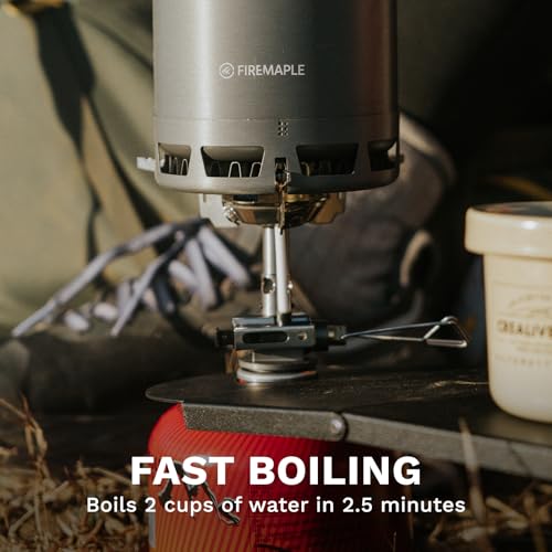 Fire-Maple Greenpeak 2 Backpacking & Camping Stove with Micro Regulated Valve - Ultralight, Compact, Isobutane-Powered Cooking Gear for Hiking, Trekking, Hunting & Emergency Use - style: greenpeak2