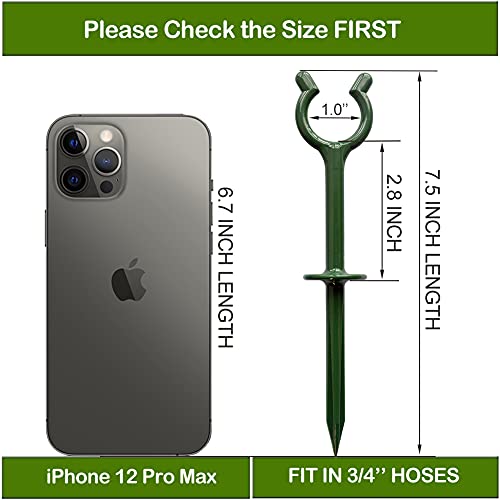 Garden Hose Guide Stakes Set of 10 - Heavy Duty 3/4” Hose Holder Spike for Lawn & Plant Saver, Yard Soaker Support, Durable Kink-Free Watering (Fit 3/4”Hoses) - size: Fit in 3/4’’ Hoses,10pcs