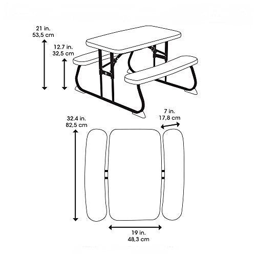 LIFETIME Kid's Picnic Table, White