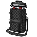 opux Wine Bag 2 Bottle Wine Tote Carrier, Insulated Wine Cooler Bag for Travel Picnic, Leakproof Portable Bottle Padded Case, Wine Gifts For Women Men Wine Lovers Christmas, Black - color: Black
