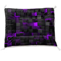 Nttopship Dog Cat Bed Mat Ultra Soft Fluffy Pet Bed Washable Fashion Dog Crate Beds Comfy Comfy Pet Sleeping Pad Suitable for Pet Raised Bed(30"x26",Black Purple) - color: Black Purple, size: Medium