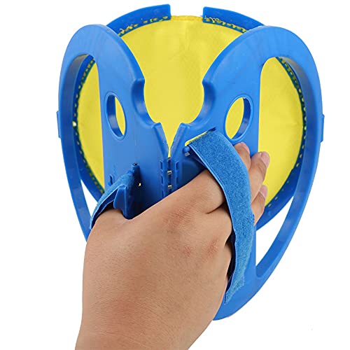 VINGVO Toss and Catch Ball Set, 21x20cm ABS Children's Toss and Catch Game, Outdoor Hand Ball Game, 4 Balls for Kids, Develops Hand Eye Coordination Skills (Blue)