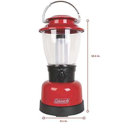 Coleman 700L LED Lantern with 4D Battery, Water & Impact-Resistant Lantern with Carry Handle, Lifetime LED Lights Never Need Replacing (Pack of 2) - size: One Size (Pack of 2), style: 400l