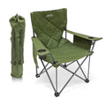ALPS Mountaineering King Kong Camping Chairs for Adults with Mesh Cup Holders and Pockets, Built Durable and Reliable with Compact Foldable Steel Frame - color: Green