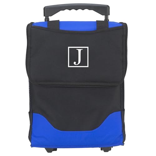 Picnic at Ascot Personalized Monogrammed 32 Can Collapsible Rolling Insulated Cooler- Designed & Quality Approved in The USA - style: Letter - J