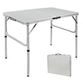 REDCAMP Folding Camping Table, 3ft Portable Aluminum Outdoor Table with Adjustable Height, Lightweight Foldable Camp Table for Picnic, Cooking, Beach, Backyard & Travel - size: 36"L x 24"W(2 heights 15"/28")